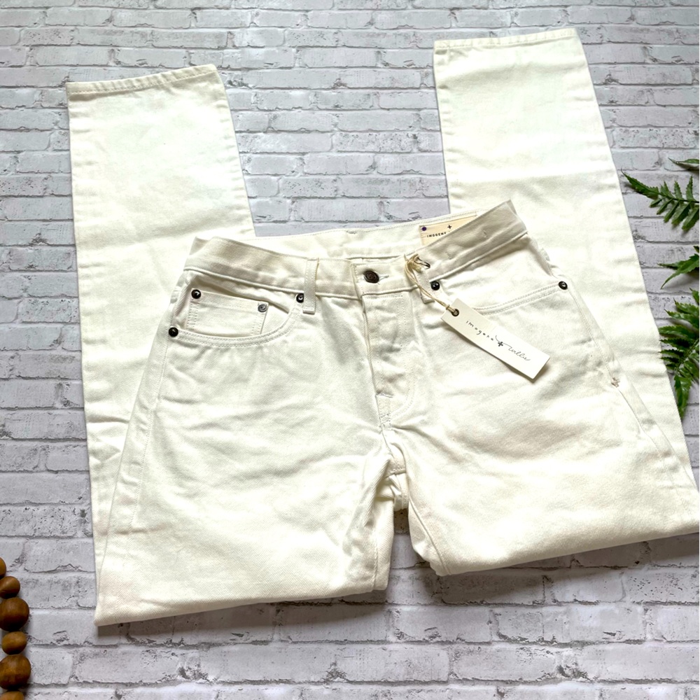 Imogene and Willie NEW with Tags Men’s Barton Slim White Denim Jeans Size 28